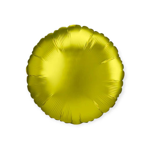 Picture of SATIN LUXE LEMON ROUND 17 INCH FOIL BALLOON